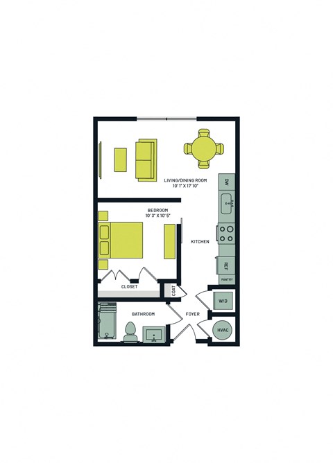 S3A Floor Plan at Vesta Parkside, Washington, DC, 20019